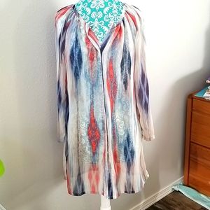 Free with purchase!  Sheer Shirtdress